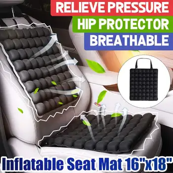 

5D Air seat cushion Car Seat Back Support Cushion Breathable Inflatable Back Cushion Chair Pressure Relief Anti slip mat pad