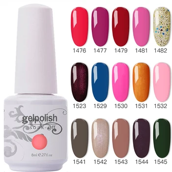 

10Pcs/lot 8ml/bottle Kismart Soak Off UV LED Nail Gel Total 369colors For Salon Gel Nail Polish 7.3ml The Best Gel Polish