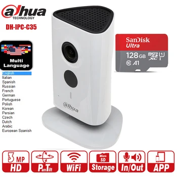 

original Dahua IPC-C35 3MP Wi-Fi Network Camera replace ipc-a35 H.264 IR 10m wireless built-in mic& speaker original DH-IPC-C35