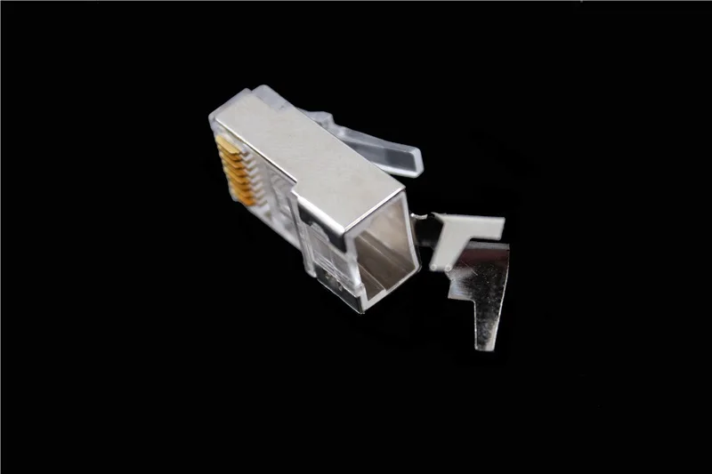 Conector de Cabo de Rede com Blindagem Peças Lote Conector de Rede para Cabos Cat6a Cat7 Rj45 Ftp 8p8c 100 mm Cabos de computador e conectores - Imagem 2