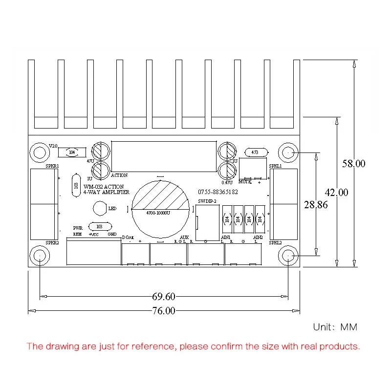 Горячая-Hifi Tda7850 4-канальный домашний усилитель доска автомобильный аудио усилитель плата 4X50 Вт