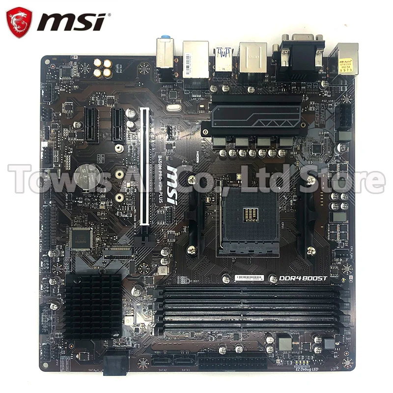 

New MSI B450M PRO-VDH PLUS Desktop Motherboard DDR4 Socket AM4 64GB USB2.0 USB3.1 HDMI DVI VGA B450 motherboard free shipping