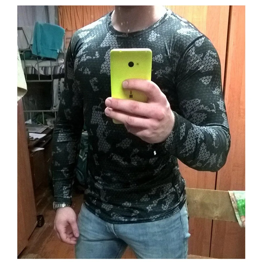 Камуфляжная длинная футболка MMA Rashgard компрессионная рубашка спортивные мужские трико для бега тренажерный зал фитнес быстросохнущая Йога Спортивная одежда