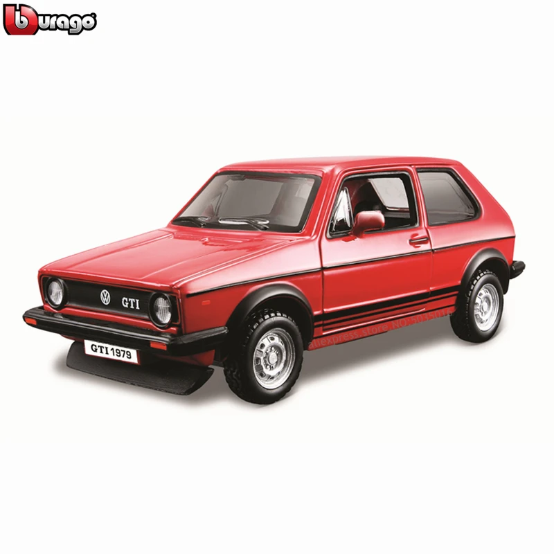 Модель автомобиля Bburago 1:32 1979 Volkswagen Golf MK1 GTI модель из сплава оргстекл пылезащитный