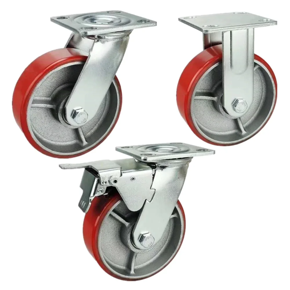 

Iron Core Heavy Duty 4-Inch 5-Inch 6-Inch 8-Inch Directional Universal Core Brake Truckle