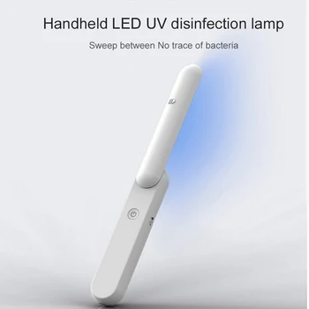 

LED UV Disinfection Lamp Portable UVC Capsule-shaped Germicidal Lamp Handheld Household Sterilization Stick Disinfection Light
