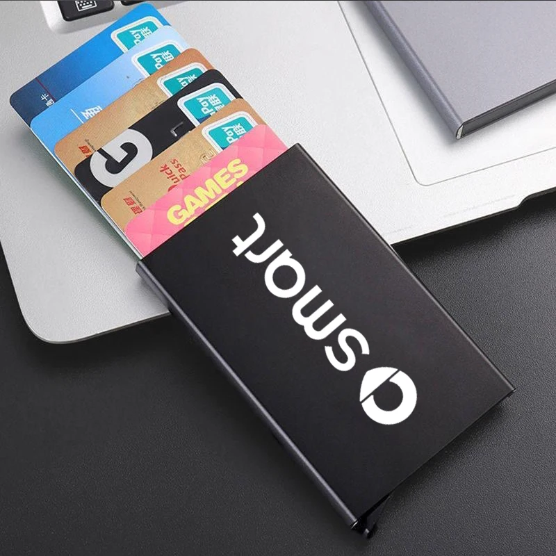 

Auto Accessories Car Storage Card Box Case Automatic Pop-up Card Meta for Smart 451 453 Fortwo Forfour Any Logo Can Customized