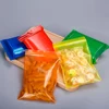 100Pcs Transparent Color Zip Lock Plastic Packaging Gift Storage Bag Food Powder Herb Small Flat Pouches PE Mini Sachets 1