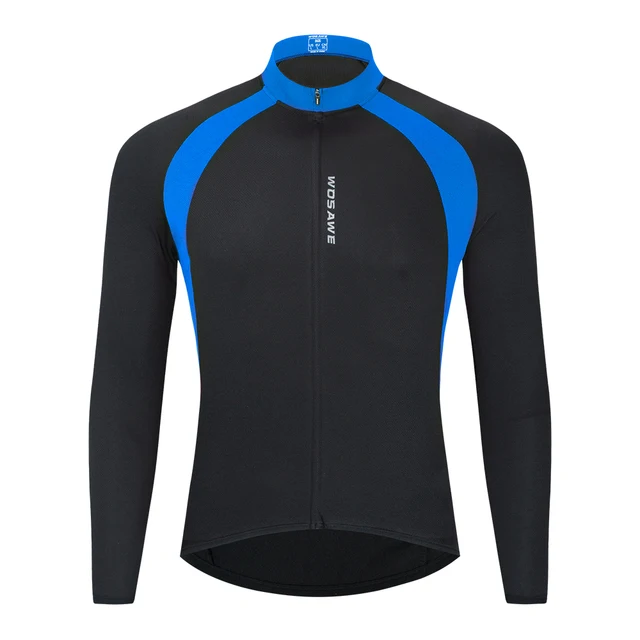 WOSAWE Breathable Cycling Jersey Qick Dry MTB Bike Bicycle Shirts Men's Top clothing ciclismo Long Sleeves Jersey Running Shirts BC228-L