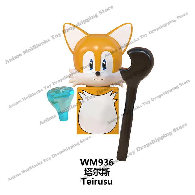 WM6086 WM6087 WM6088 LG1001 anime bricks Sonic Amy Rose Ray Storm Shadow building blocks mini action toy figure Children gifts 6