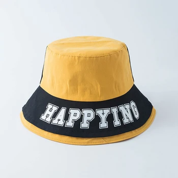 

Letter fisherman hat women summer all-match Japanese outing sun hat fashion trend hat women