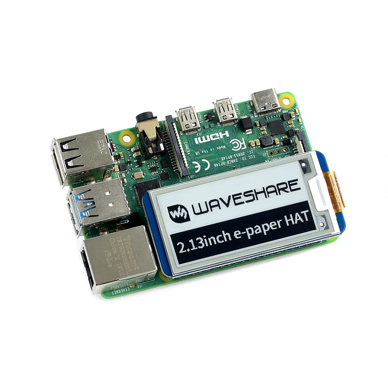 Raspberry Pi 2 13 дюйма E ink дисплей шляпа 250x122 разрешение электронная бумага экран SPI для