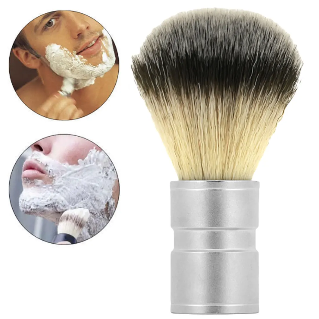 

New Fashion Men's Gift Silvertip Badger Hair Shaving Brush Stainless Metal Handle Barber Tool Comfortable Shave