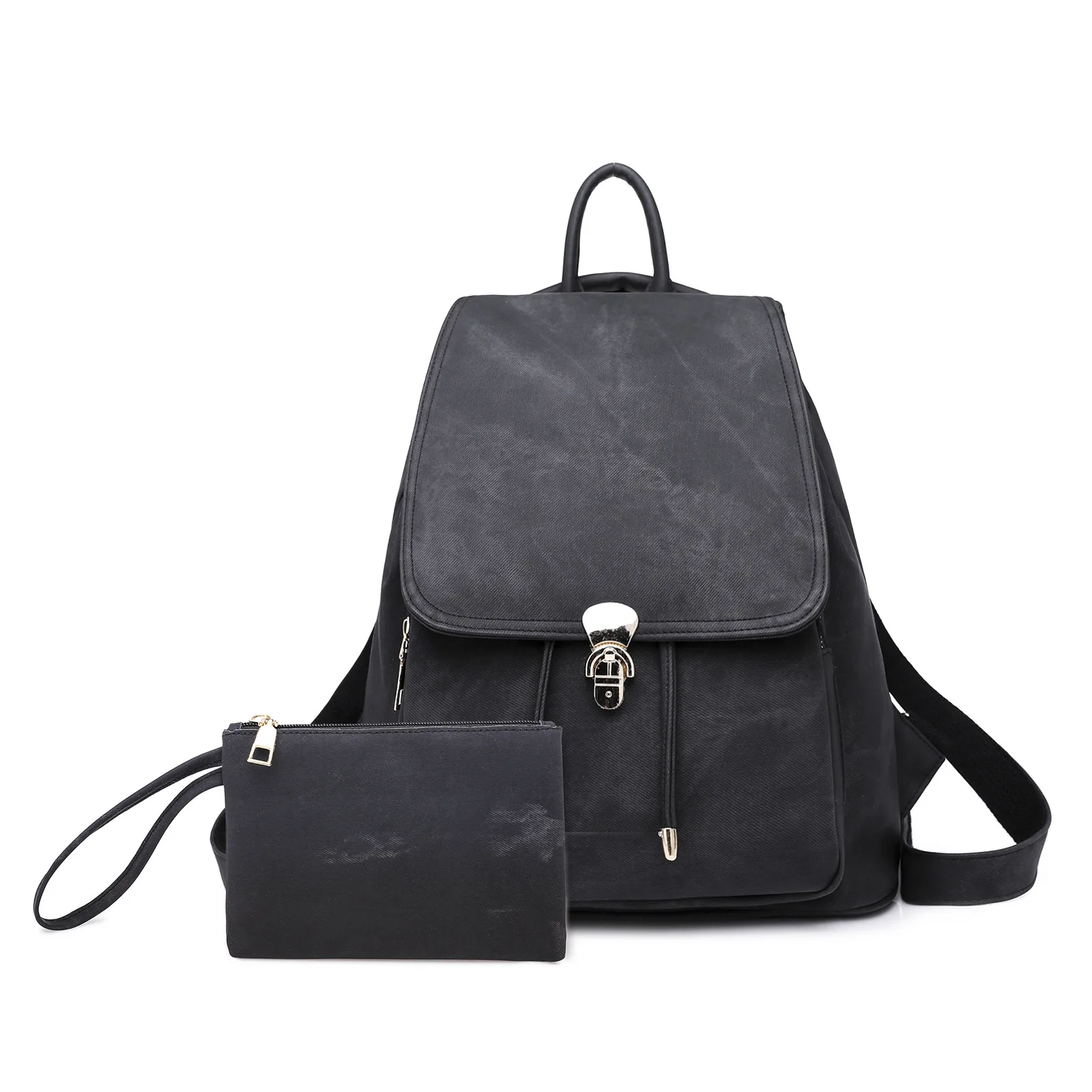 Винтажный женский рюкзак высокого качества, Молодежные кожаные рюкзаки для девочек-подростков, женская школьная сумка через плечо, рюкзак mochila - Цвет: black