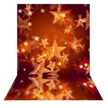 

1.5 * 2m Photography Background Backdrop Digital Printing Christmas Golden Star Pattern for Photo Studio