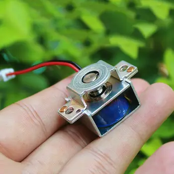 

DC 3V 6V Micro Mini DC Solenoid Electromagnet Push Pull Suction Through Type Micro Electric Magnet 5mm Stroke
