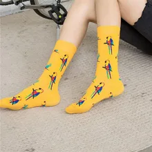 Весна, лето, осень милые носки для малышей; Модные животные принты с героями из мультфильма Для женщин носки, универсальный размер 30AG29