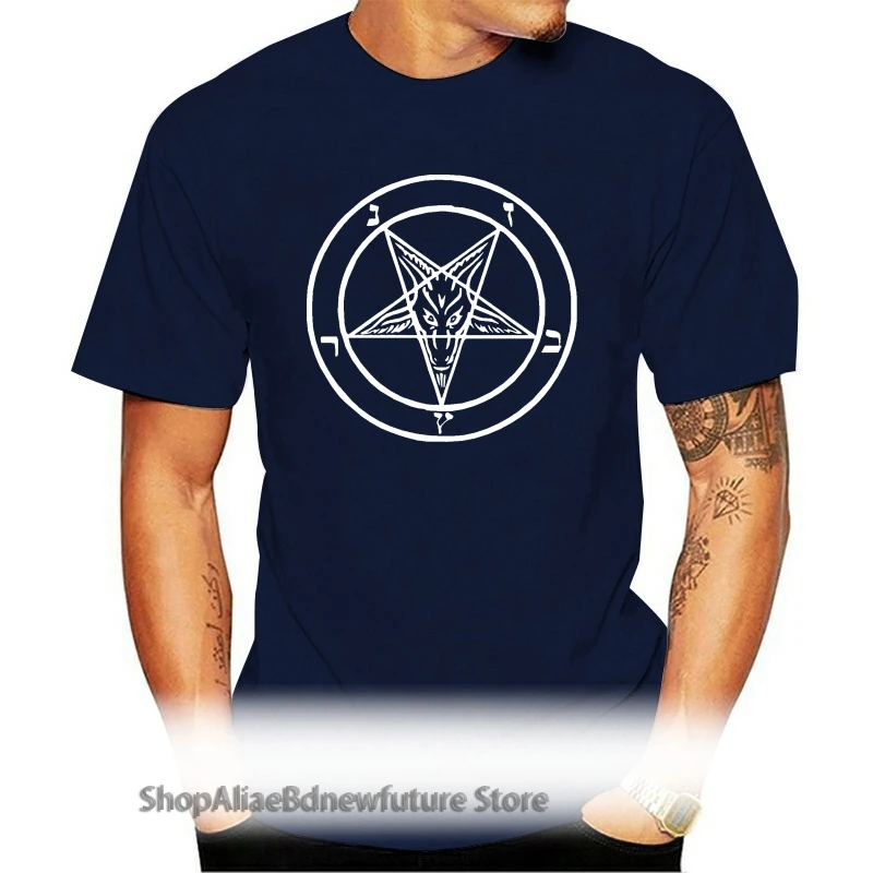 Футболка Baphomet Sigil забавная футболка ретро-футболка с изображением сатаны дьявола
