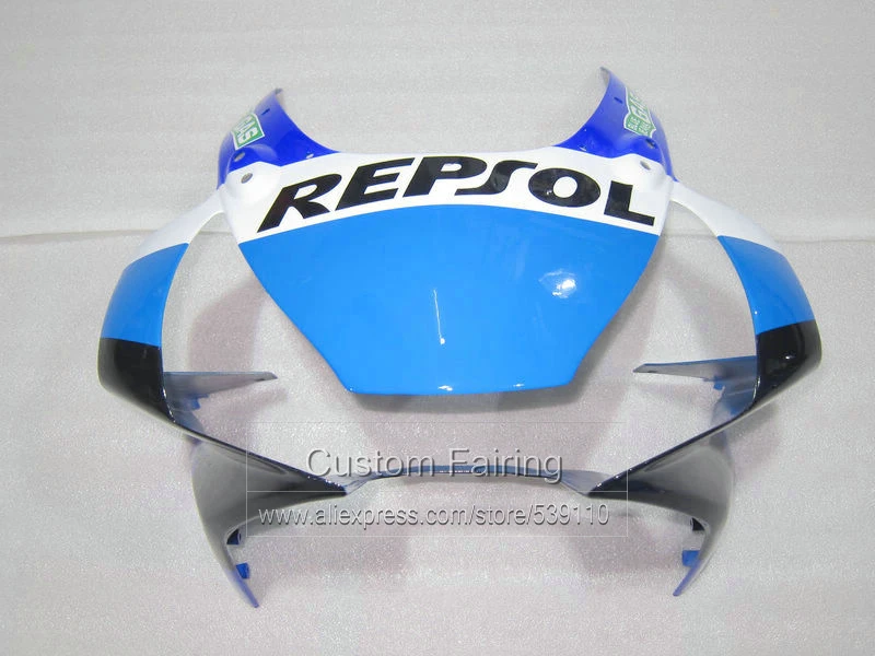 Топ продаж Пластиковый обтекатель комплект для Honda cbr 954rr 2003 2002 черно-голубые Обтекатели набор CBR954RR 02 03 GS14