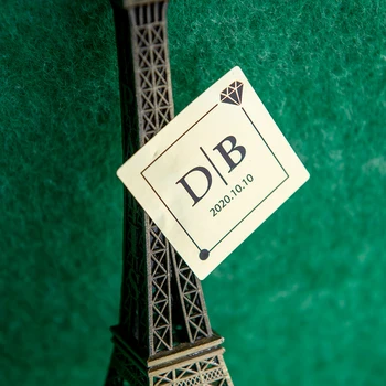 

JZ1-40x40mm rectangular stickers, wedding stickers, reflective gold paper black letters, high-end gold stickers, gift stickers