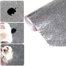 Кухня настенный обогреватель плита Алюминий Фольга маслонепроницаемый Стикеры s Анти-помогает бороться с высокой температуре самоклеящиеся Croppable обои настенные Стикеры