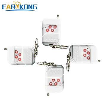 

Free shipping wholesale wireless GSM home Burglar security alarm system 433MHz white plastic Wireless remote control 4piece