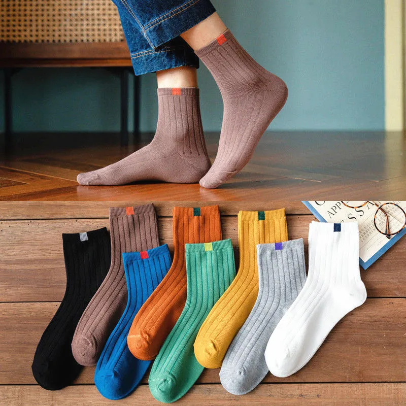 Dreamlikelin-4-Pairs-Lots-Spring-Summer-Harajuku-Man-Color-Block-Socks ...