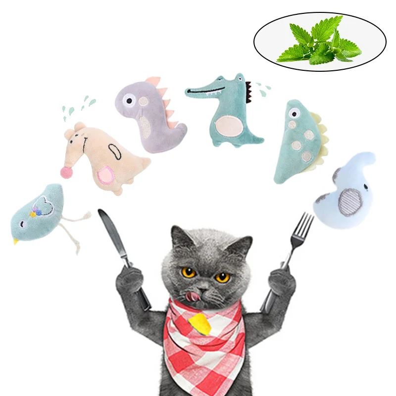 homemade dog toys Cat Toy Catnip Interactive Plush Stuffed Chew Pet Toys Claw Funny Cat Mint Soft Teeth Cleaning Toy For Cat Kitten Pet Products homemade cat toys