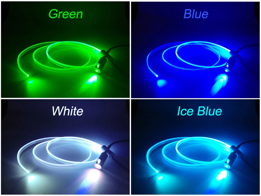 8 шт. RGB светодиодный атмосферный светильник с интерьером автомобиля 10 м оптический волоконный светильник и напольный светильник для ног с помощью приложения для управления телефоном