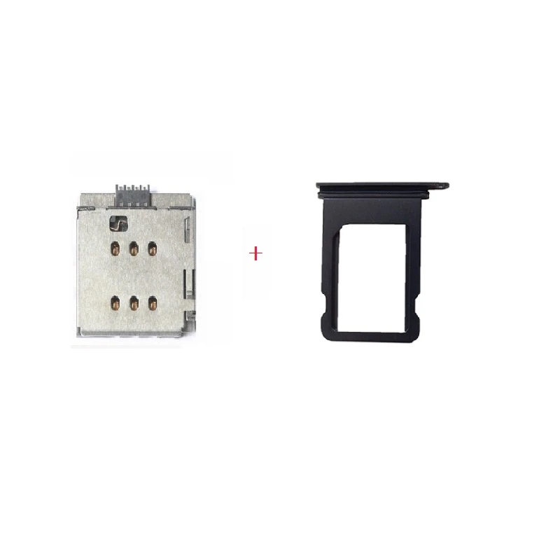 New For Iphone X Sim Card Reader Sim Card Tray Holder Slot Adapter Replacement Mobile Phone Flex Cables Aliexpress