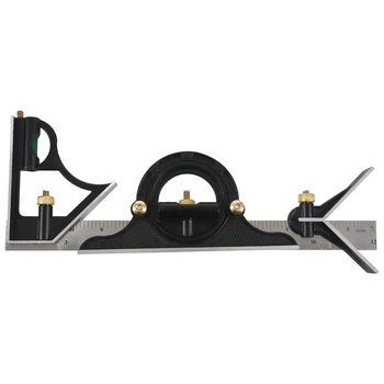 

Combination Square Set Angle Finder & Protractor Spirit Level Aluminum Alloy Ruler Mitre