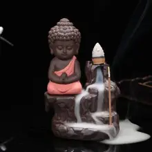 Маленький монах курильница креативный домашний декор маленькая Будда ладан держатель курильница для благовоний горелка использование в домашнем офисе Teaho использование