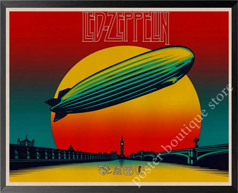 Led Zeppelin рок-н-РОЛ постер, Jimmy страница, Роберт Плант винтажные наклейки домашний Декор наклейки на стену девять процентов/7