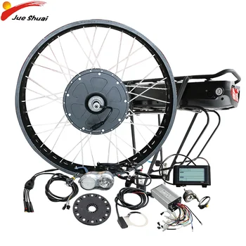 

48V 500W Ebike Kit with Rear Rack Lithium Battery Powerful 29inch Front Motor Hub Motor Wheel Electric Bike Conversion Kit