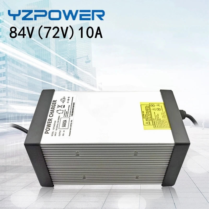 YZPOWER 84V 6A 7A 8A 9A 10A Li-ion Chargers  Lithium Battery Charger for 72V 20S Lithium ion Battery Highpower smart fast charge