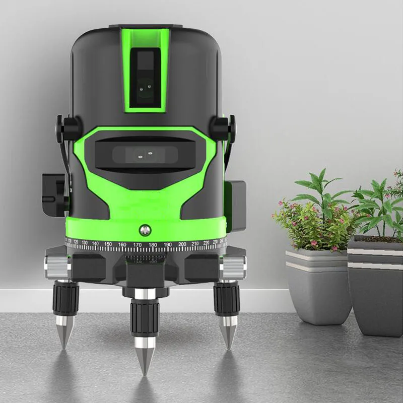 

Infrared Touch Laser Level 360 Rotation 5 Line 6 Point Self-Balancing Laser Level Waterproof And Shockproof Automatic Line Line