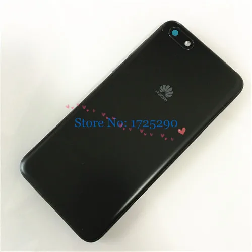 Оригинальная задняя крышка батарейного отсека для huawei Y5 Lite Y5 Prime DRA-L01 L21 L22 L23 DRA LX1 LX5 LX3 - Цвет: black
