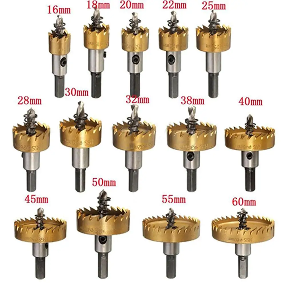 1660mm Hss Material Hole Saw Drill Bit Hole Saw Metal Steel Set Cutter