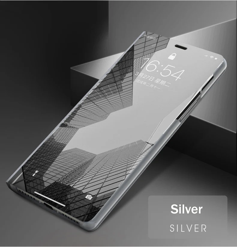 Silver Чехол-книжка из искусственной кожи чехол для huawei HONOR 8S 8A 8C 8X 10i 10 9 8 Lite модный дизайн светильник флип чехол Обложка Книги - Цвет: Silver