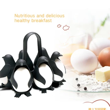 

Penguin Egg Holder Holding Shelf Cooker for Making Boiled Egg Storage Rack Kitchen Refrigerator Cooking Tools for House Cookware