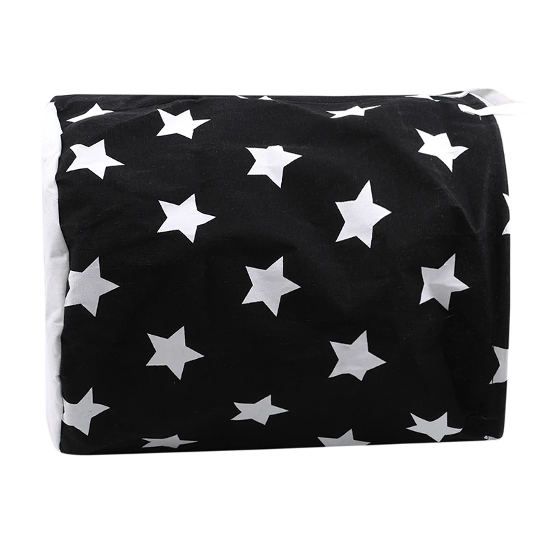 Creative Cotton Linen Laundry Basket Small Fresh Storage Basket Star Printed Storage Basket For Bedroom Home Storage