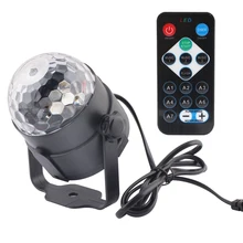 Звуковая активация 7 цветов DJ диско шар Lumiere 3 Вт Новинка огни лазерный проектор RGB сценическое освещение эффект лампы KTV музыка Вечерние
