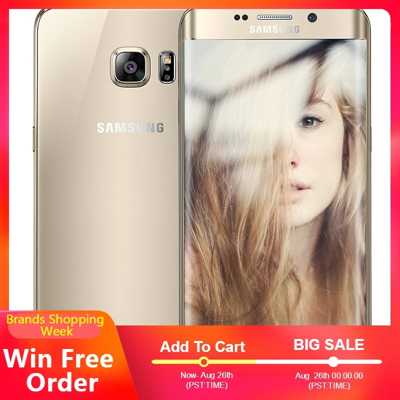 Оригинальный разблокированный мобильный телефон samsung Galaxy S6 edge 4G LTE Android G925A G925T G25F 3