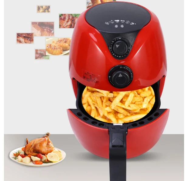 3L Air Fryer Automatic chicken fish baker household chips nuggets mozzarella stick maker Oven NO smoke Oil