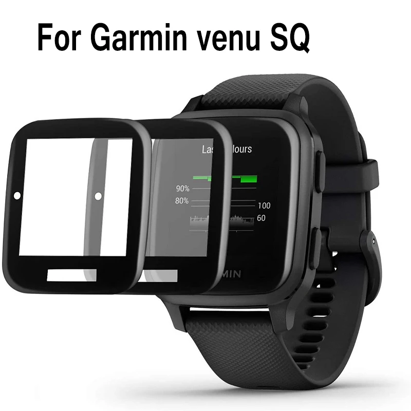 3d Curved Super Clear Full Coverage Screen Protector For Garmin Venu Sq