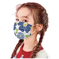 20pc Children Christmas Mask Cartoon Print Disposable Face Mask Protection Breathable Mouth Cover Mascarillas Cosplay Cubrebocas 2