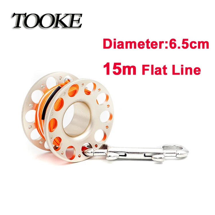 TOOKE 4色铝合金线轮2mm 金色桔线15m TG739BJin15