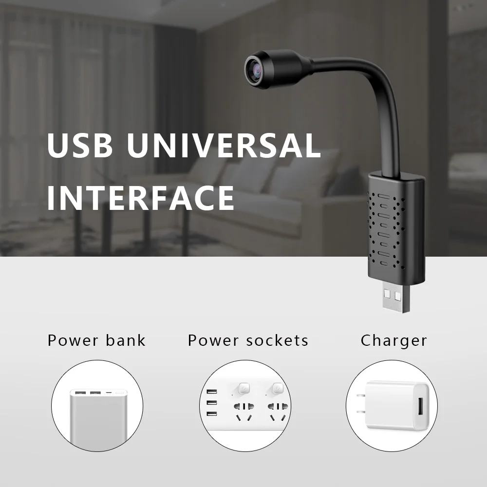 U21 HD 4K wifi USB мини-usb камера наблюдения в реальном времени ip-камера AI обнаружения человека циклическая запись мини-камера Поддержка 64G