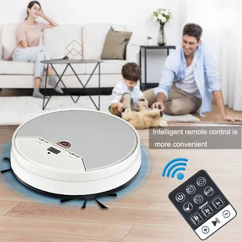 

Full Automatic Mini Vacuuming Robot Poweful Suction 3in1 Pet Hair Home Dry Wet Mopping Cleaning Robot Auto Charge Vacuum#g40