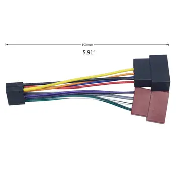 

Wire Harness Adaptor for kenwood Car Stereo Radio ISO Connector 16Pin Plug Cable